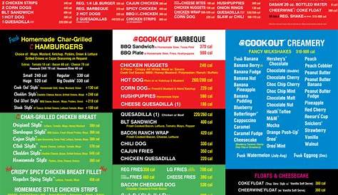 Cookout Menu Specials Cowboy Barbecue Dlp Guide Disneyland Paris Restaurants