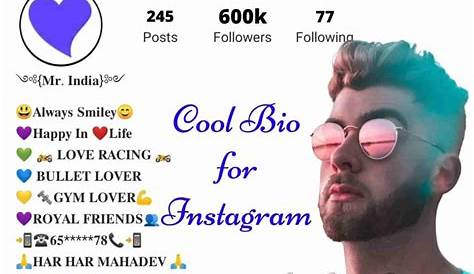 Fresh Collection Of Best Instagram Bio For Boys. Make Your Insta Bio