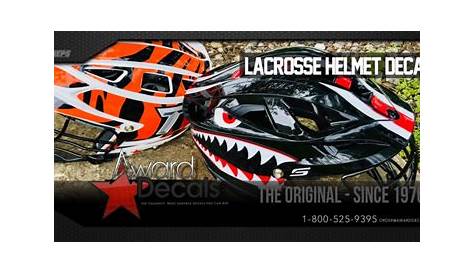 Lacrosse Helmet Stickers Printed By Coaches For Coaches