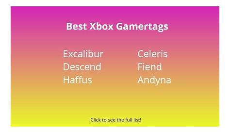 Cool Short Xbox Names 390+ Good And Best For Your Gamertag -