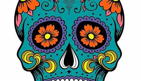 2 x Sugar Skull Vinyl Sticker Decal Mexican Spanish Mexico Day of the
