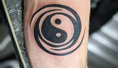 Black And White Yin Yang Tattoo