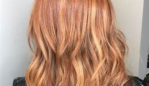 Copper Red Hair With Blonde Highlights ! Courtesy Of T duke Salon