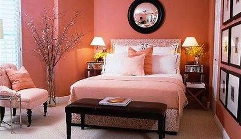 Coral Color Bedroom Decor