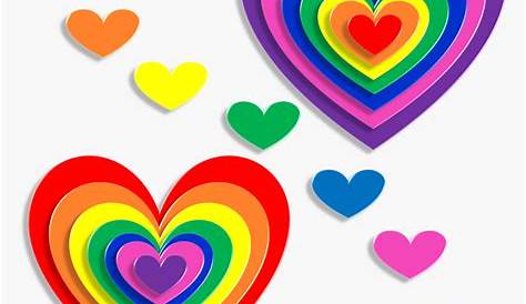 ® Imágenes y Gifs Animados ®: IMÁGENES DE CORAZONES DE COLORES EN PNG