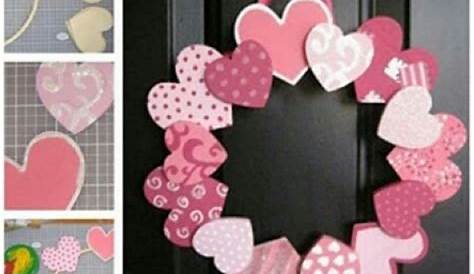 Corazones Decorados Para San Valentín Con Encanto Decoración Día De Guirnalda De