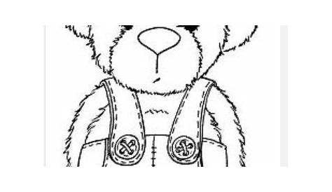 Printable Corduroy Bear Activities Sketch Coloring Page