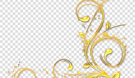 Gold Border Png Vector Images Photo - Ribbon Photoshop Clipart - Full