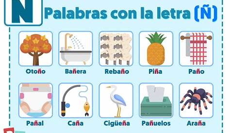 Palabras que contengan la letra ñ en español - Educación Activa