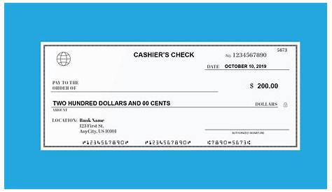 Bank Of America Cashier S Check Template | Arts - Arts