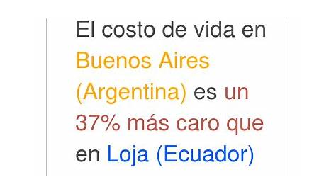 🥇Costo De Vida, Precios Y Salarios En Buenos Aires, Precios