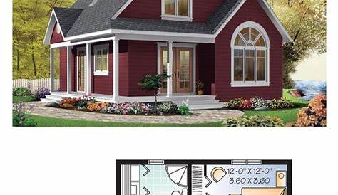 Plan 20099GA: Two-Bedroom Cottage Home Plan | Cottage style house plans