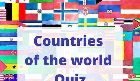 Countries Of The World Pin Quiz Printable Map Worksheet And Literacy In