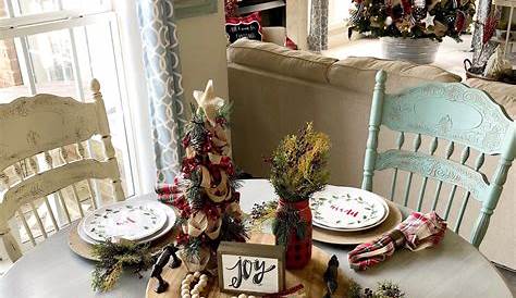 Country Christmas Table Setting Ideas