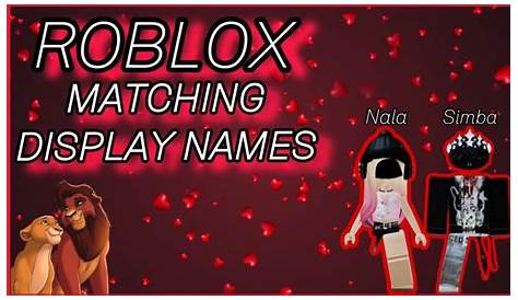 DISPLAY NAMES FOR COUPLES // ROBLOX - Made by 31din - YouTube