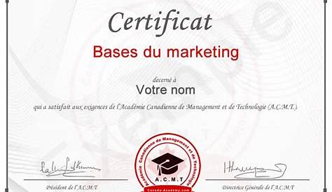 Exemple de certificat | Enseignement supérieur, Certificat, Enseignement