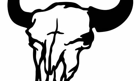 Carved Cow Skull // XL Horns - Tribal #2 – Skull Bliss