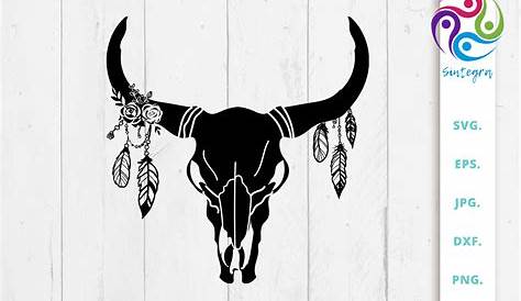 Cow skull with feathers svg, Cow skull with feathers svg, Cow skull svg