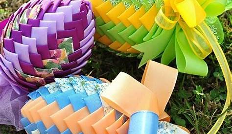 Craft Easter Eggs Diy With Ribbons Pine Cone Egg Decorations Colorful Egg Art