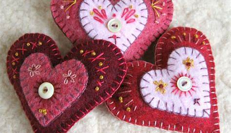 Crafts Cool Needle Felt Valentine Ideas Free Patterns 's Day Samples Easy