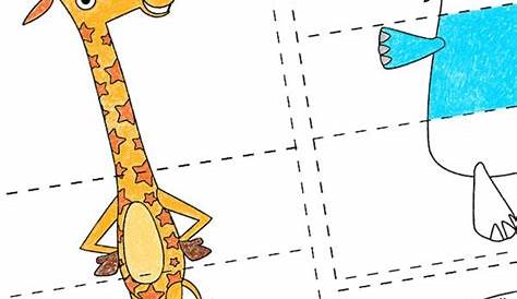 Crafts Mix  Match Animals Game Craft Coloring Pages