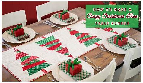 Crazy Christmas Tree Table Runner Pattern Free