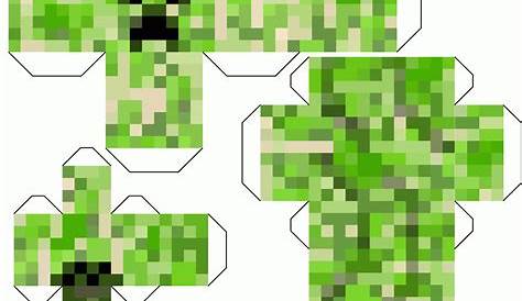 Minecraft Blocks Papercraft Creeper Papercraft minecraft skin