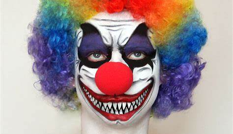Gallery For > Scary Clown Face Paint