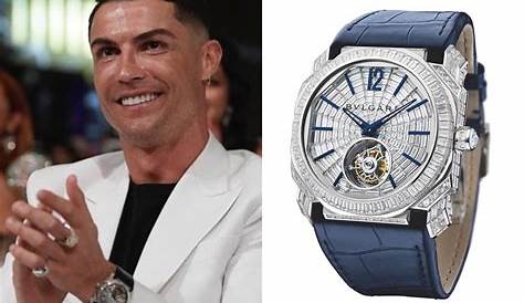 CR7 Shows Off Diamond Watch At Press Conference - SoccerBible