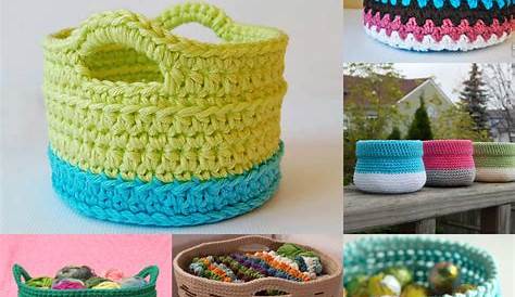 How to make your own crochet oval baskets free pattern