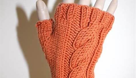 Crochet Diamond Cable Fingerless Gloves Pattern Cable fingerless