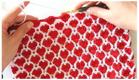 Multicolored Hearts Stitch Free Crochet Pattern - Your Crochet