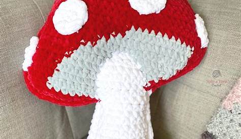 Crochet Mushroom Pillow Free Pattern