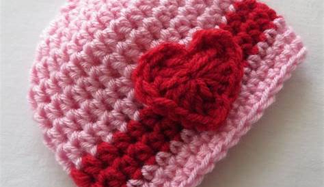 Crochet Valentine Baby Hats Heart Hat Photo Prop By Pinkysshop On