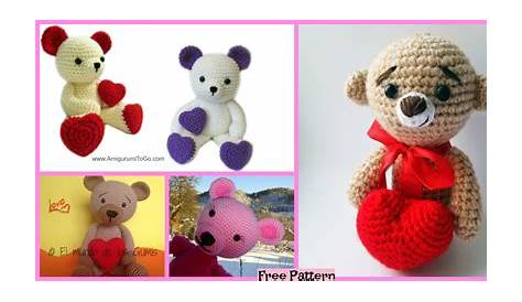 Crochet Valentine Teddy Bear