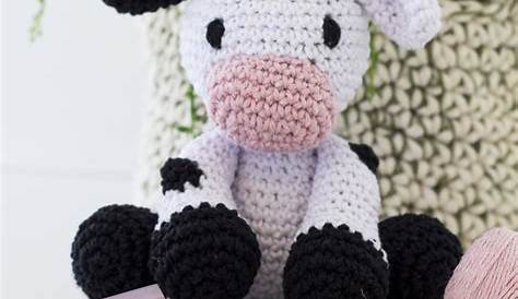Crochet Valentines Cow Day Gift Gift Etsy