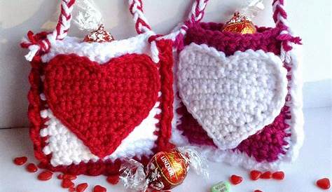 Crochet Valentines Gift Free Pattern How To Make The Cutest Heart Shaped Candy Bag
