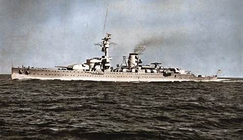 Arromanches Militaria - Photo Croiseur Allemand Kriegsmarine