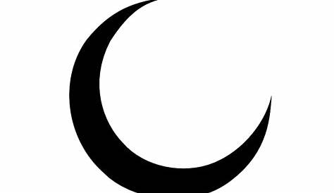 Forme de croissant noir de phase de la lune | Télécharger Icons