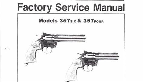 Crosman 357 Factory Service Manual