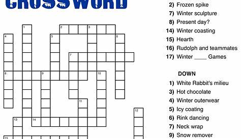 Printable Easy Crossword Puzzles for Kids | 101 Activity
