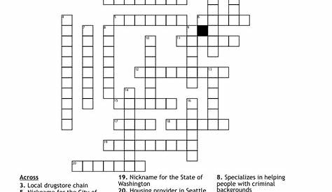 Printable Crossword Puzzles Seattle | Printable Crossword Puzzles