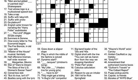 Athletes Crossword Puzzle Answers