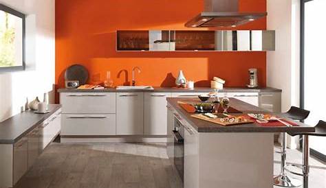 Cuisine Couleur Orange Et Blanc 50 Idées D'aménagement Stimulantes