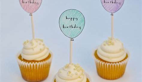 Happy Birthday' Cupcake Topper