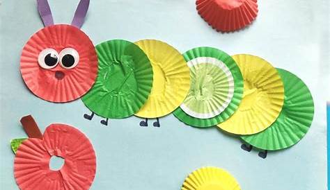 Cupcake Liner Caterpillar Craft Easy And Colorful