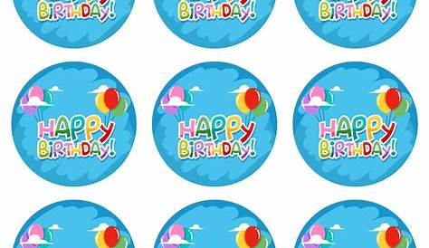 6 Best Images of Blank Printable Cupcake Toppers - Free Blank Printable