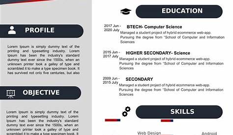 Free Modern Resume Template In Word DOCX Format - Good Resume