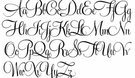 Cursive Simple Tattoo Fonts Elegant s Book 65.000