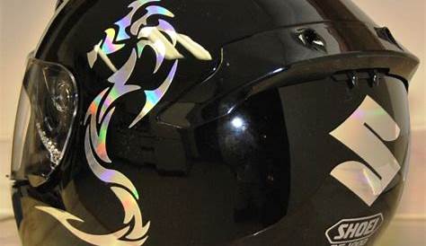 Custom full helmet wrap designed printed & installed by Six Eight